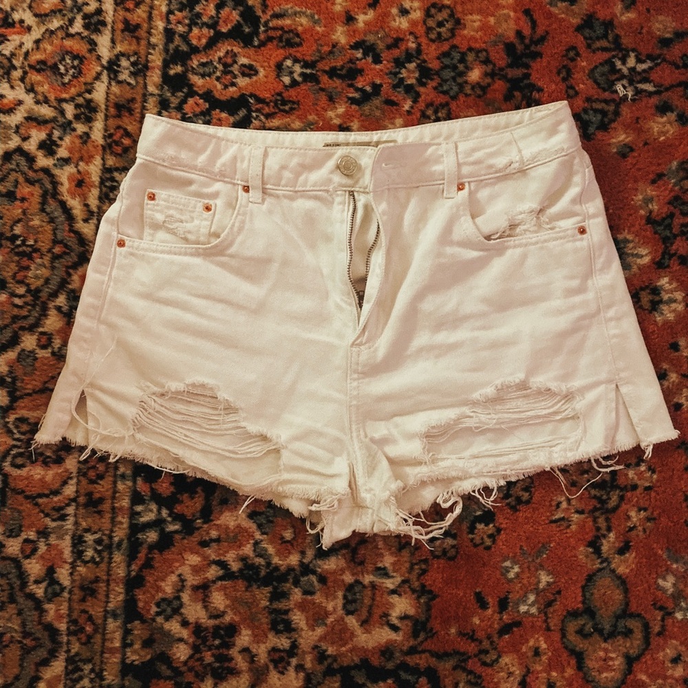 TopShop white shorts